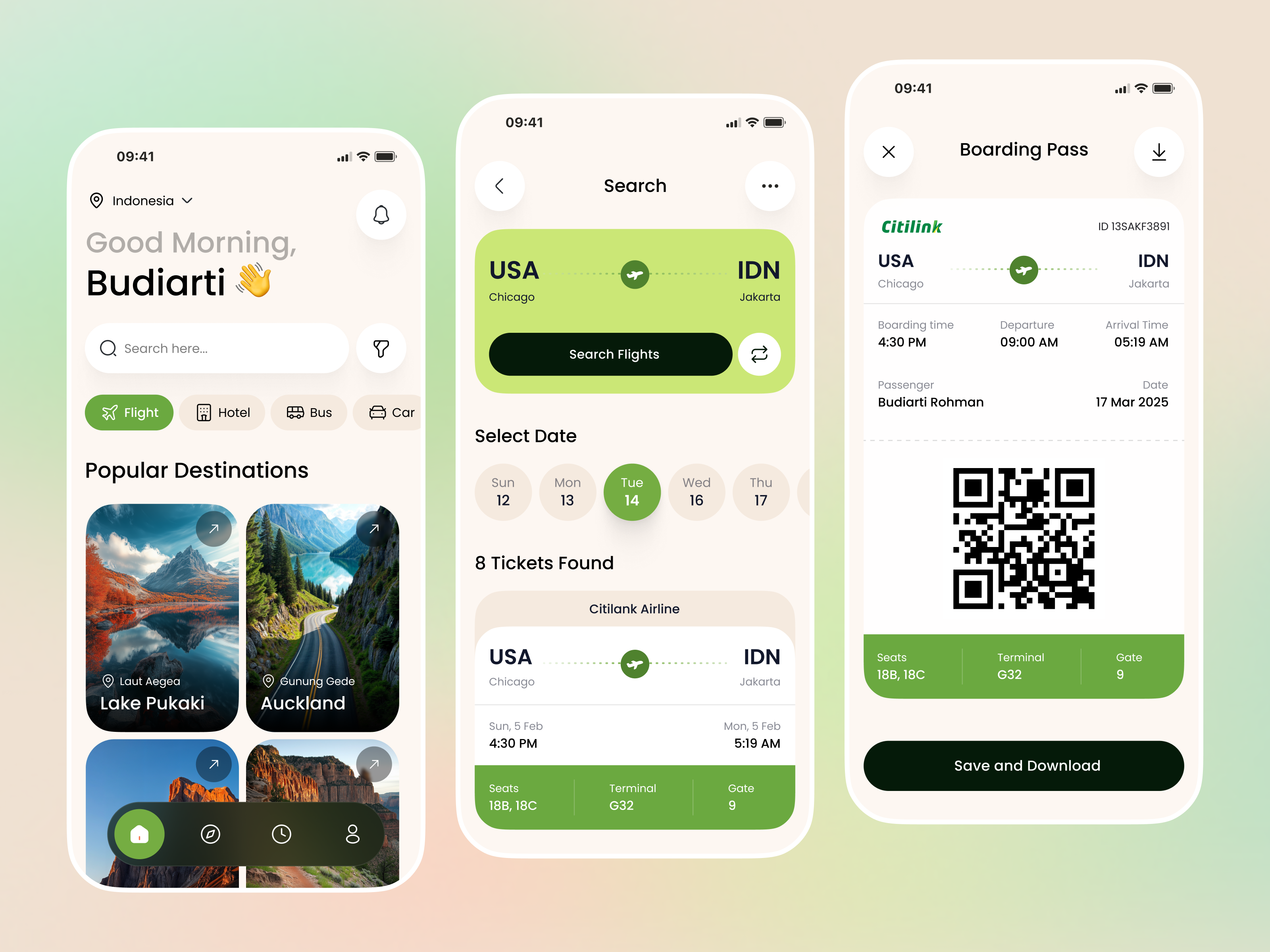 Example of Travel Mobile App