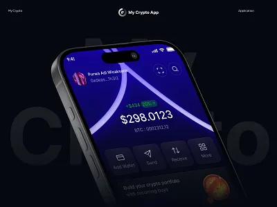 My Crypto - Crypto Application application clean crypto app statistic swap swap app tokens trading ui uikit uiux ux wallet