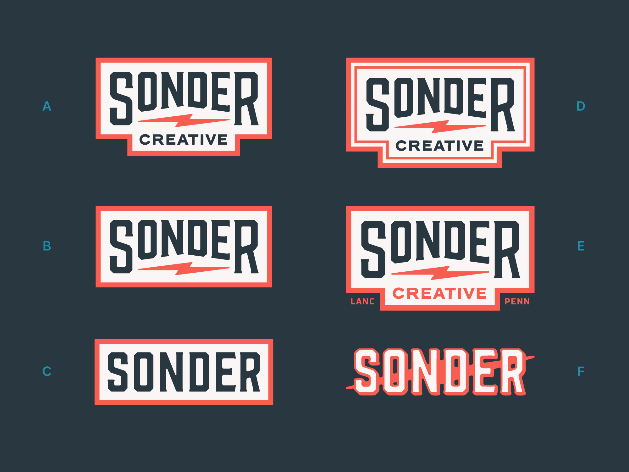 Sonder Brand Package badge bolt brand branding design graphic design icon logo package symbol system vintage wordmark