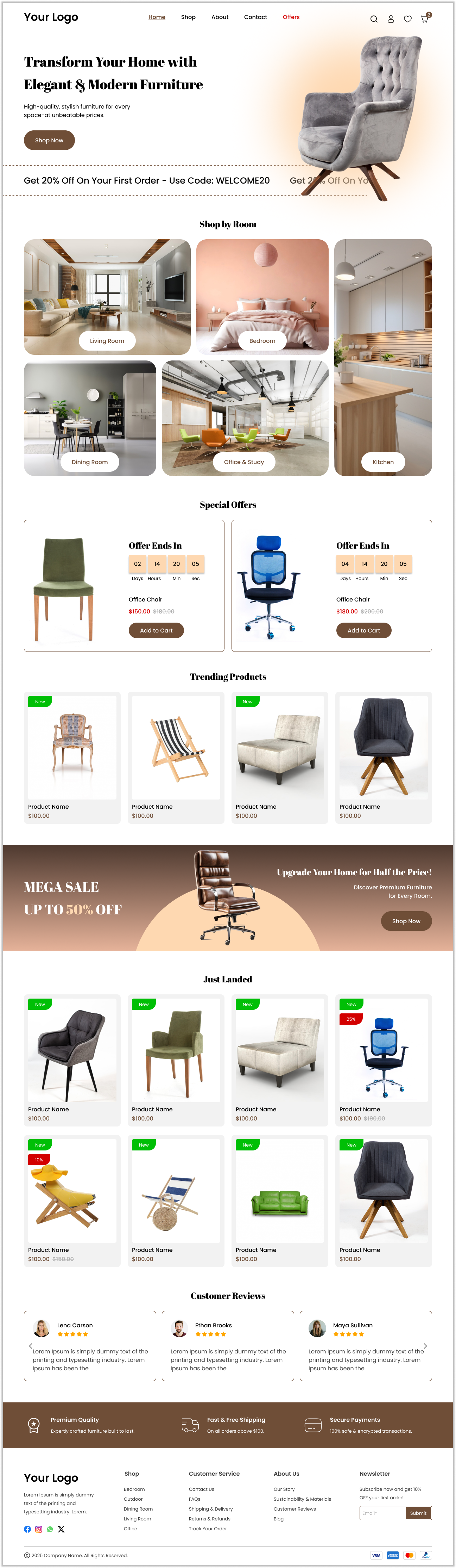 Example of Stand Out With A Stunning Homepage