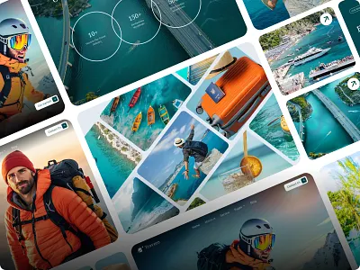 Travezo- Travel Agency branding design landing page logo ui ux web design webpage website