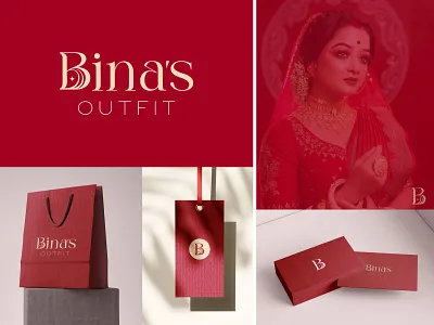 Bina's Outfit binas branding design faruart graphic design logo logodesign minimal logo techlogo