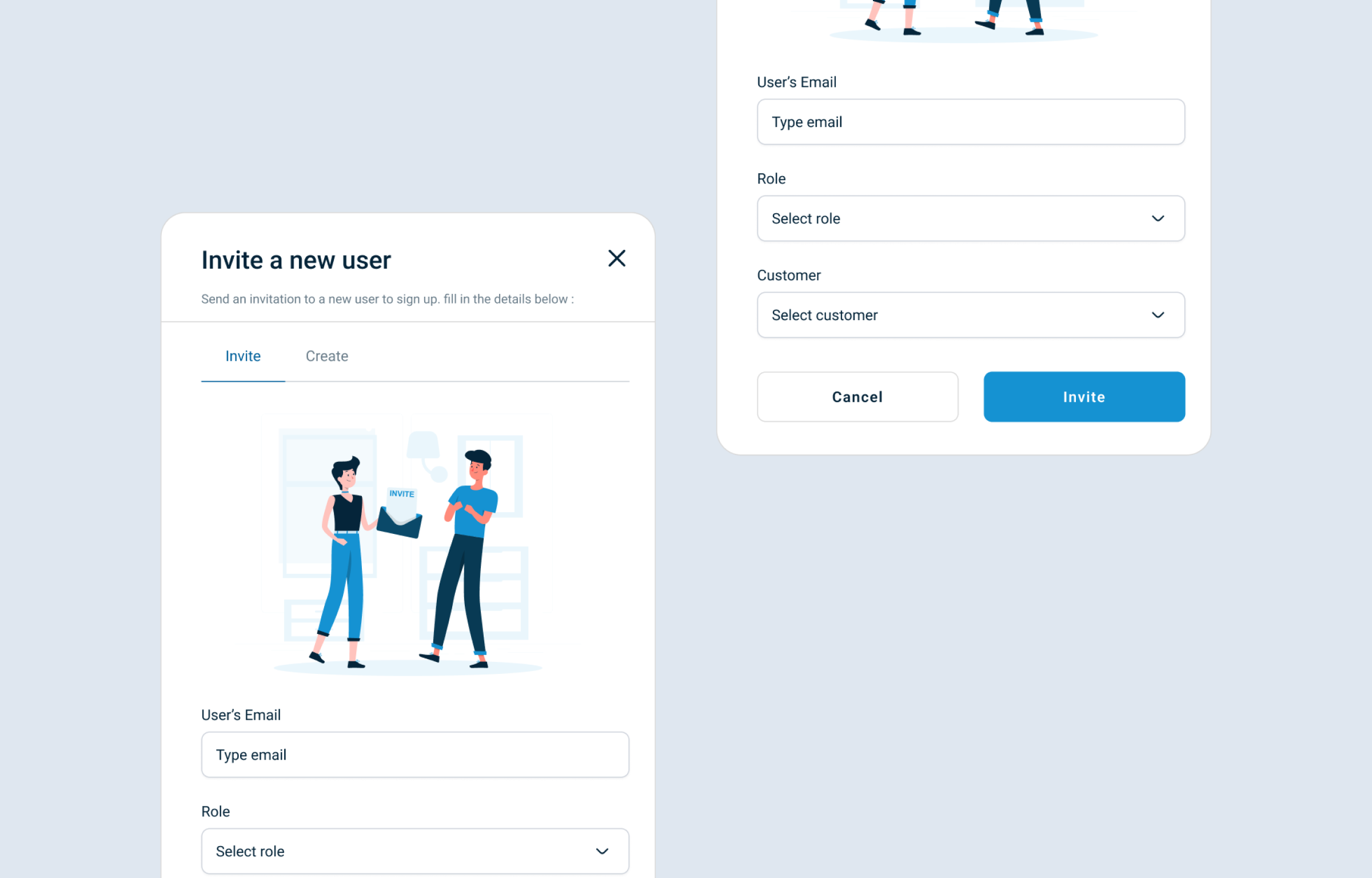 🎯 User Invitation Modal — Clean & Intuitive UI by Mitesh Suthar on Dribbble