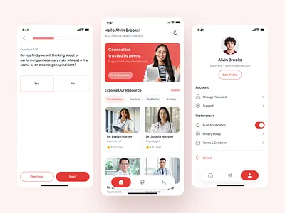 First Response Therapy Mobile App android app design application design health and care healthcare app ios landing page mobile app mobile app design mobile application mobile design mobileapp mobiledesign typography ui uidesign uiux ux uxdesign