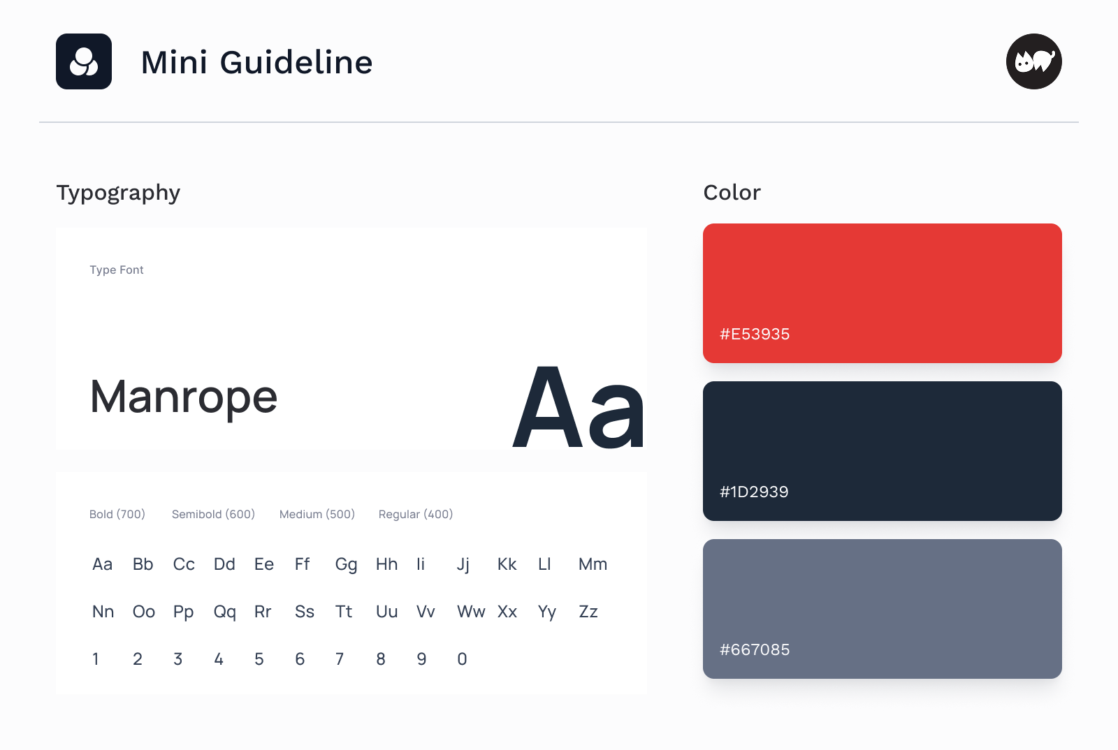 Example of Design Systems & Component Library  Dev.