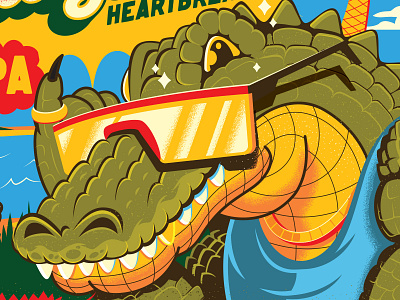 Hello there alligator beer illustration illustrator ipa labels the creative pain vector