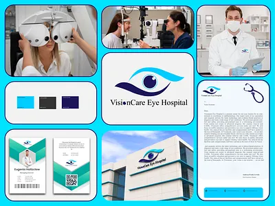 Visioncare Eye Hospital cleanux clinicdashboard eye hospital healthcareui healthtechdesign hospital logo logo presentation ophthalmologyapp visioncarebrand