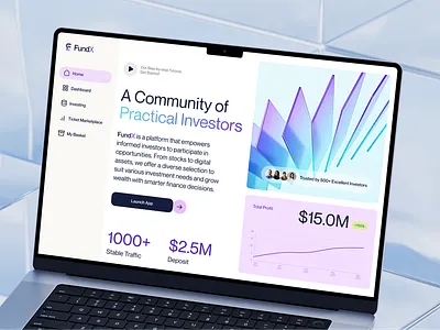 Smart Investing Platform - FundX blockchain branding decentralized fintech product design ui design uiux ux research web3