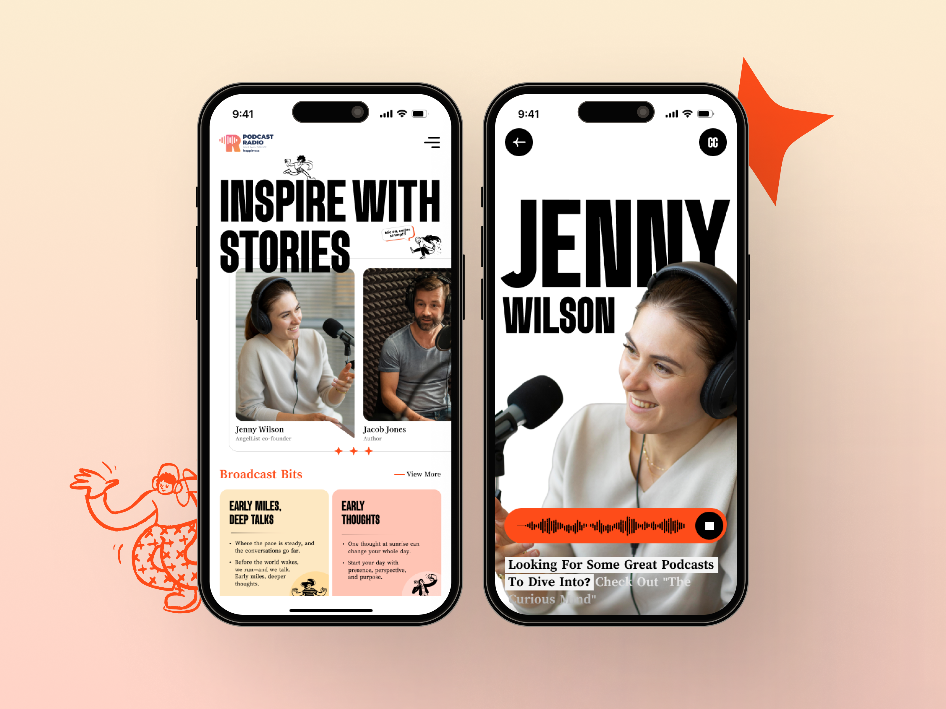 Podcasts, Reimagined Visually - App Design appdesign appui cleanui designforvoice designshowcase designsystem dribbbleshowcase humancentereddesign mobiledesign podcastapp podcastui storytellingdesign ui uidesign uiinspiration uxuidesign visualdesign visualstorytelling weareavailable