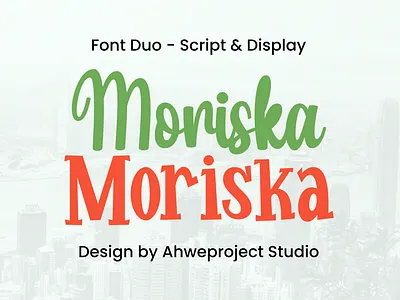 Moriska - Font Duo Script & Display web design