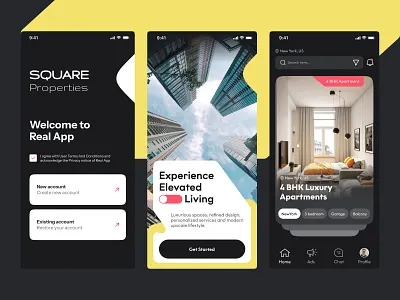 Property renting App UI/UX app design app designer builders app dealers app luxury app mobile app mobile app design premium property app property app property buy sell app property mobile app property onboarding rent a flat app website design
