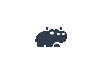 Just a Hippo animal logo cute hippo cute hippo logo hippo hippo logo logo logo design
