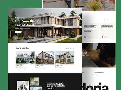 Real Estate Website Design clean figma home ismail landing page nahid page real estate real estate website realestate ui uiux ux web design website website design
