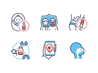 Immunization coronavirus covid design graphic design healthcare icon immunization line medical medicine test vector virus