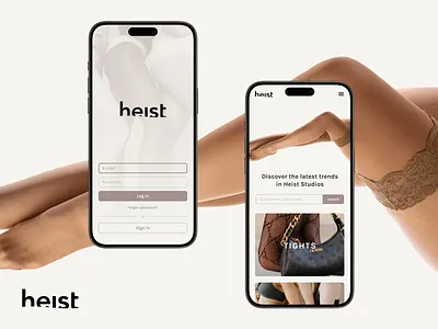 Heist app app design design e commerce graphic design mobile design software development ui ui design uiux ux design website design
