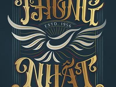 Experiment with a vintage-inspired design for Vietnamese brands brand hand lettering illustration label lettering logo mark retro vietnam vietnamese vietnamese lettering vintage