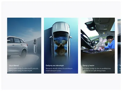 DFSK Model Feauture Cards cards component concept design feature figma interface ui