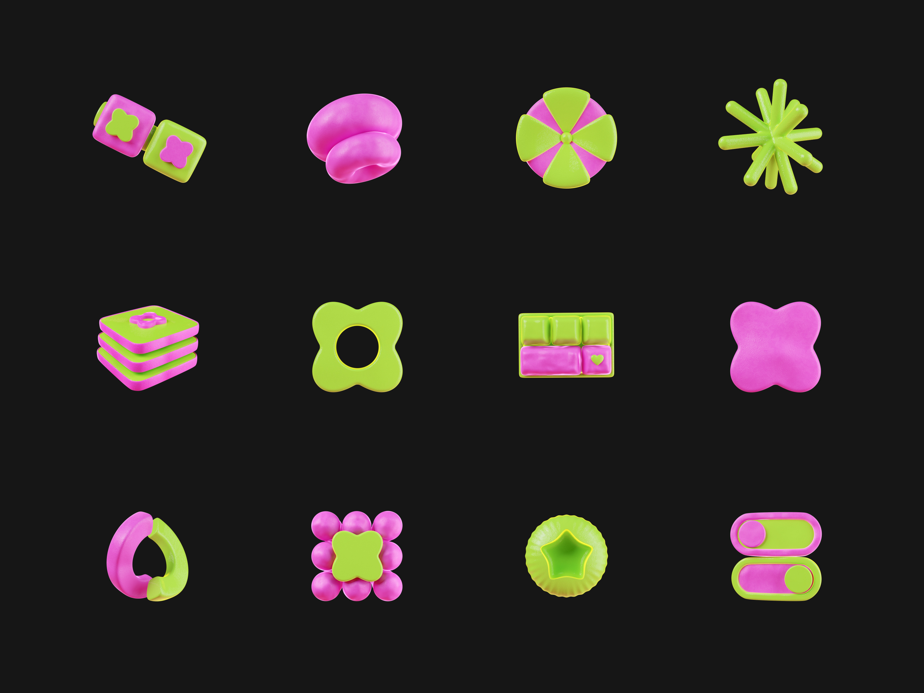 Example of Abstract 3D Shapes