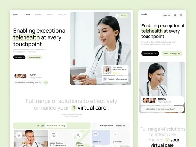 Healthcare Website Design healthcare ui ux website