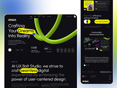Design Agency Website design landing page ui ux web design