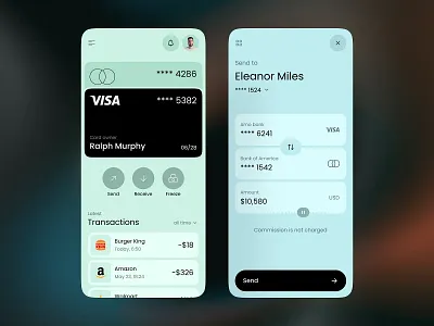 Bank Mobile App Design app banking ui ux
