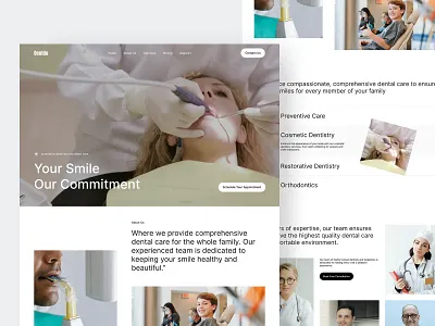 Dental Healthcare Website healthcare ui ux website