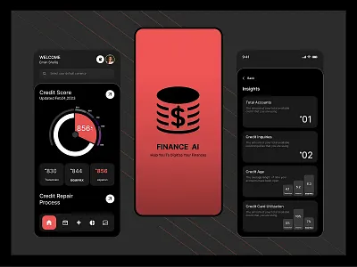 Finance AI Mobile App Design mobiel app ui ux