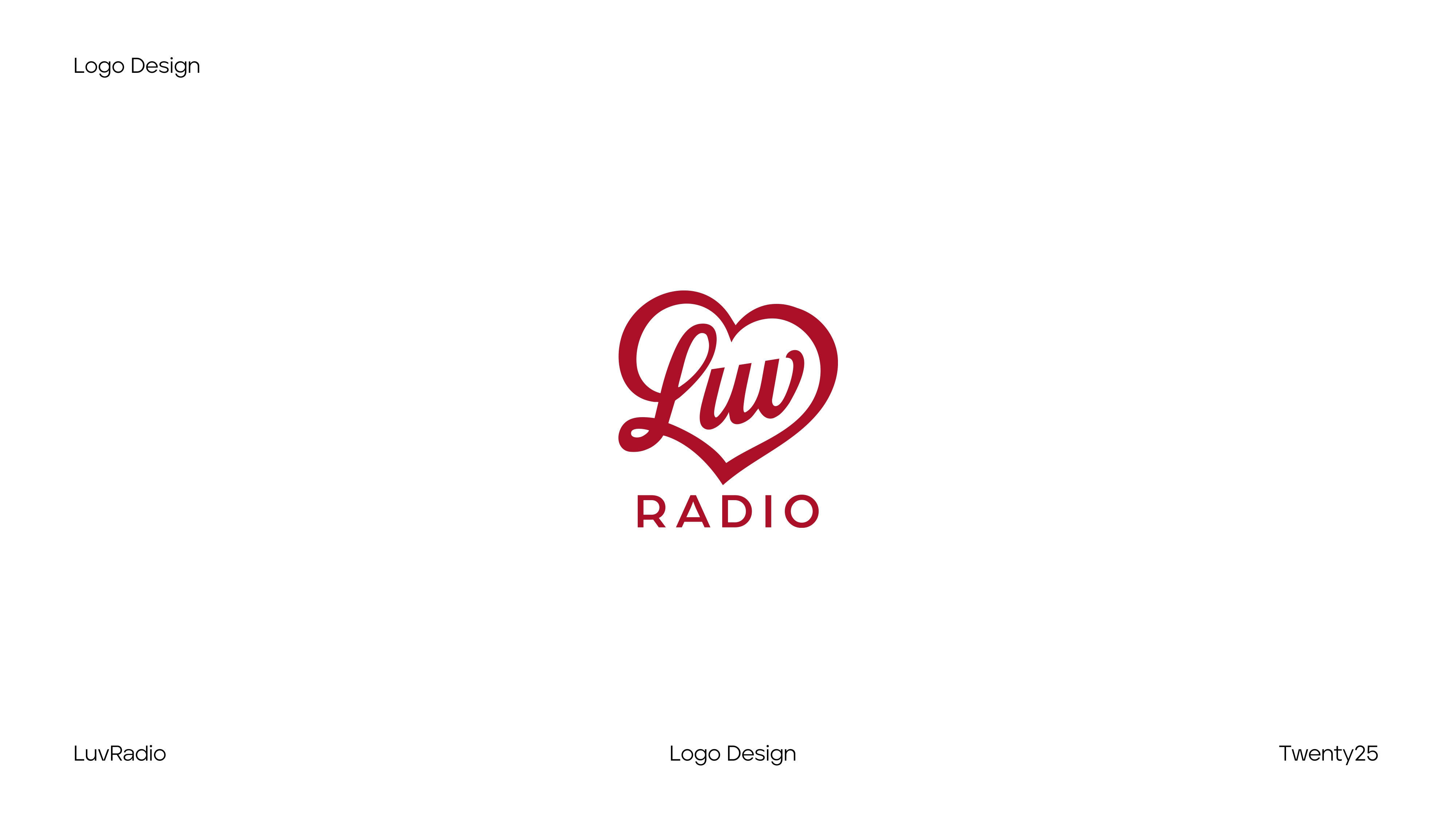luv.Radio - Logo With Visual Identity 3d animation branding graphic design logo motion graphics ui