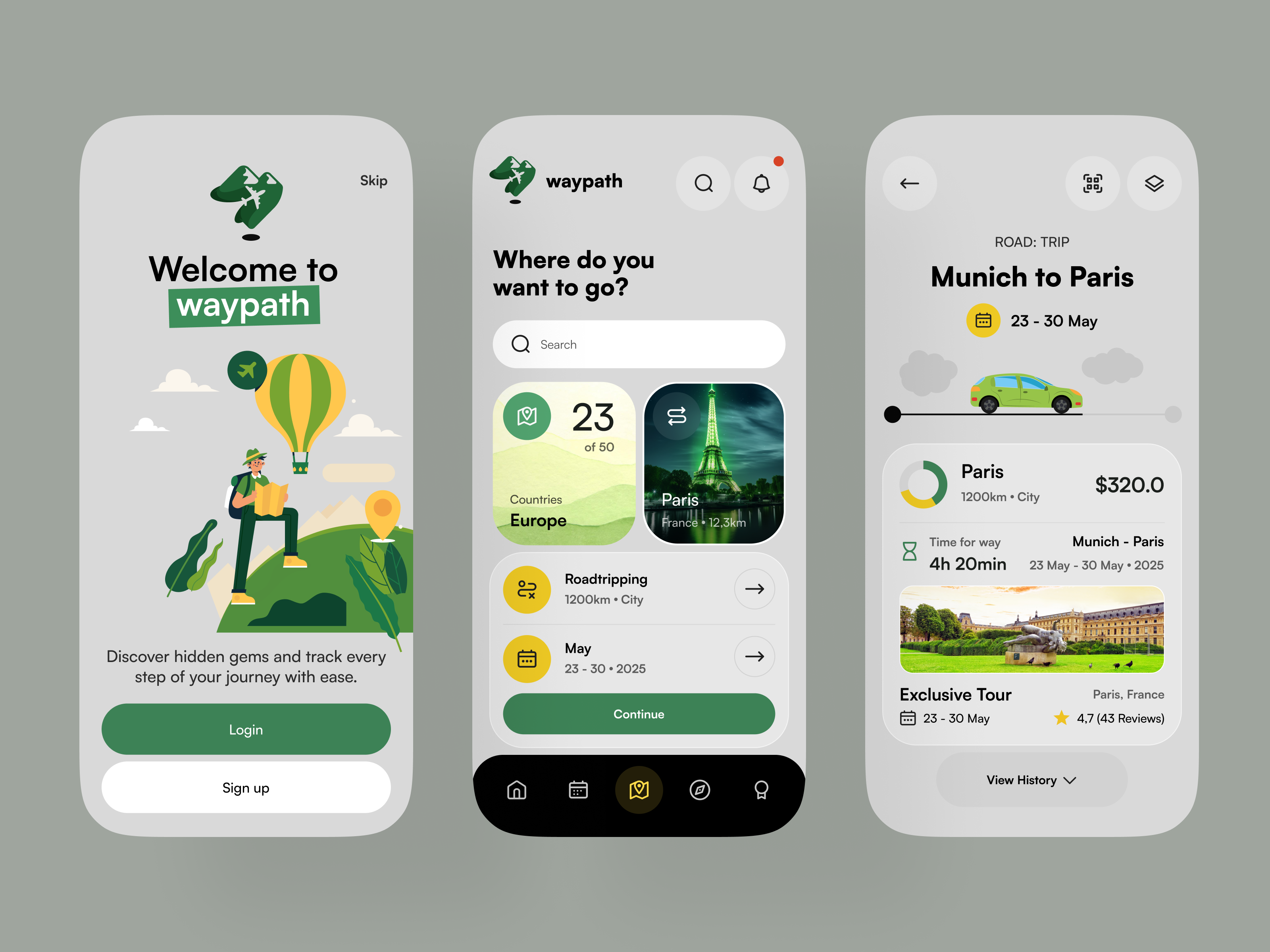 Example of Travel mobile app