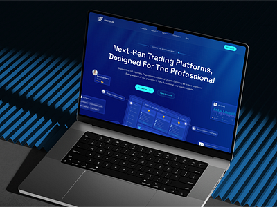 Wesite Design for Trading Platform b2b bitcoin crypto fintech header illustration landing page layout product design saas trading typography ui ux web design web designer web3 website