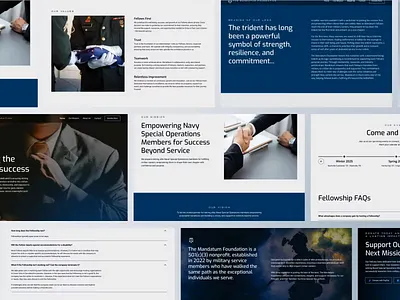 The Mandatum Foundation – Website Redesign about us animation black blue contact form figma hero landing page modern non profit organization redesign relume ui design uiux usa ux design web design webflow website website redesign