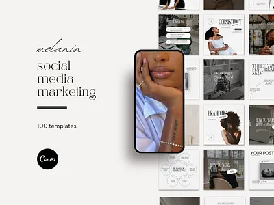 Melanin Instagram Post Templates - Celebrate Culture & Aesthetic app branding design graphic design illustration logo typography ui ux vector