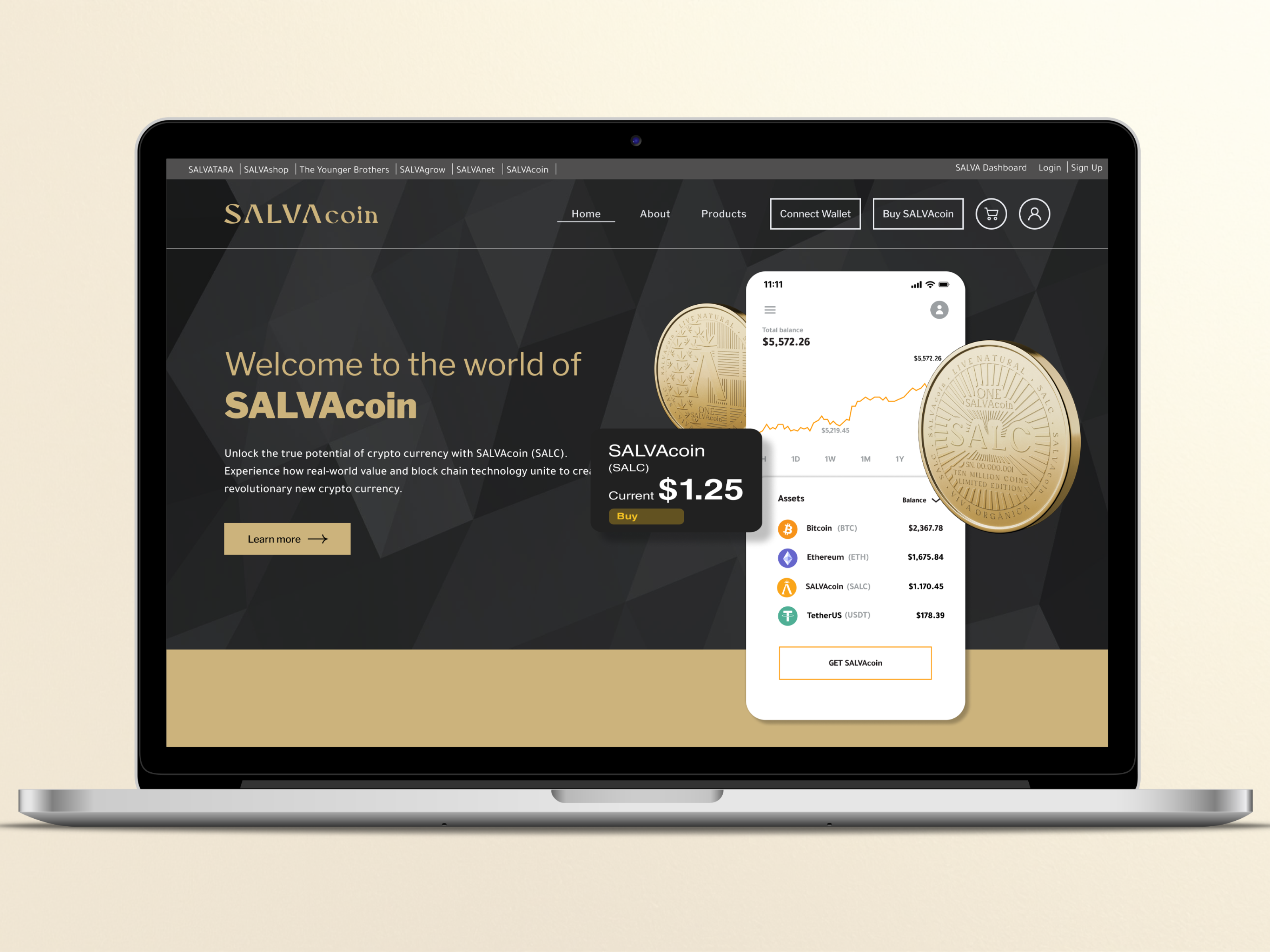 Salvacoin Polygon Blockchain Website Design app app concept app design blockchaindesign cryptointerface cryptotoken cryptowallet defiapp design polygonapp polygonblockchain salvacoinapp tokendesign ui ux uxdesign