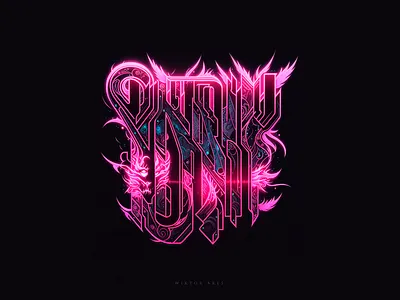 Abstract lettering (experiment) design game high style lettering logo logotype music typography