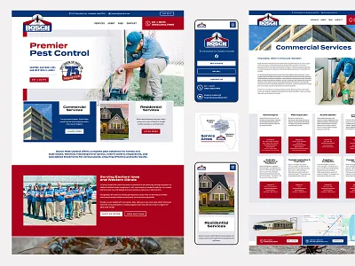 Pest Control Website Design + Development ant bug cockroach flea iowa pest pest control pest control website rat rodent termite