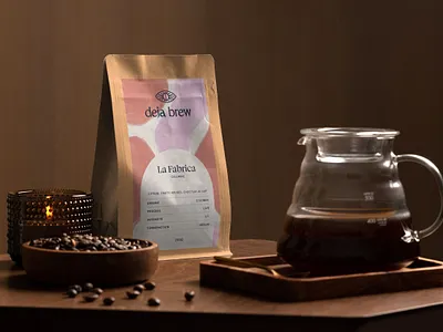 Deja Brew Coffee brand identity branding coffee coffee brand colorful colourful design packaging