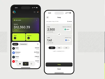 Web 3.0 Exploration concept mobile app ui
