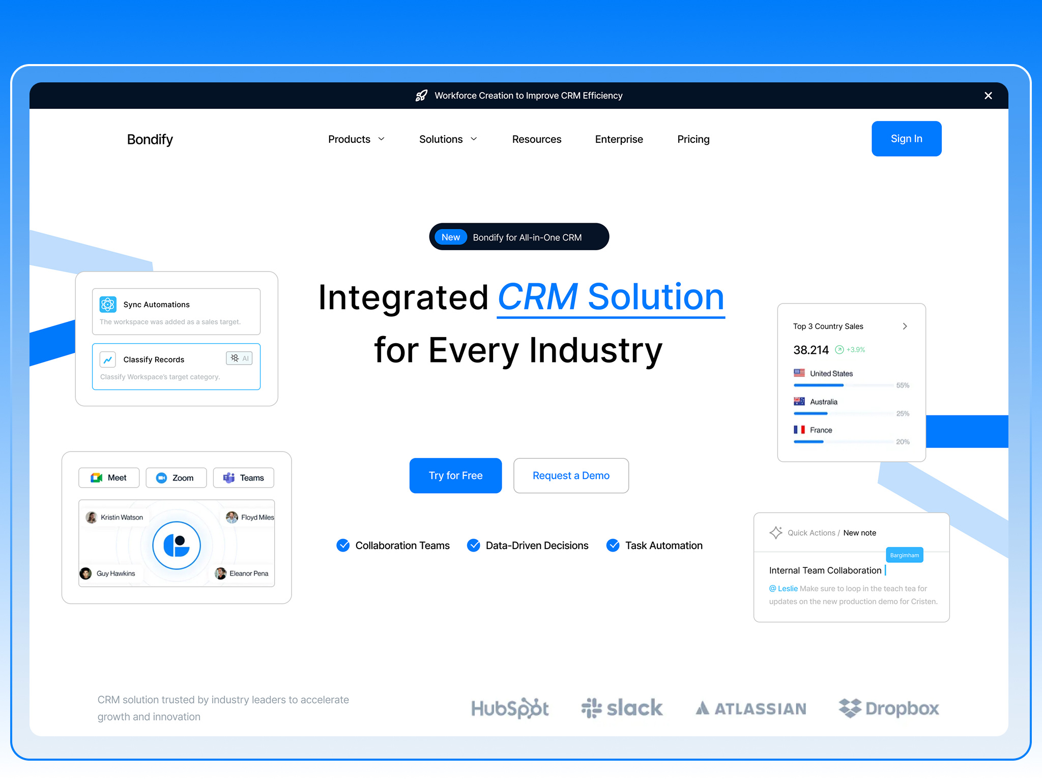 CRM Hero Section animation app branding design flat graphic design illustration logo ui vector