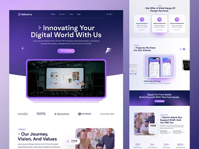Digital Agency Website digital agency homepage landing page ui ux