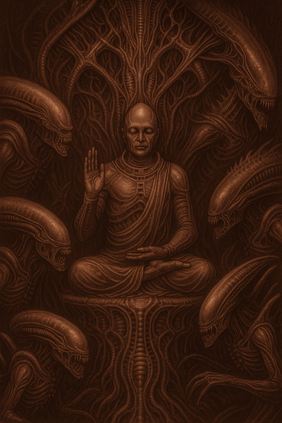Engineers Quest iii ai art alines digital art generative ai hr geiger xenomorph