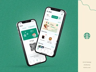 Starbucks App Redesign - Smooth Coffee Ordering Experience appdesign coffeeapp coffeelovers dailyui designconcept designinspiration dribbbleshots figmadesign interactiondesign loyaltyapp mobileapp productdesign redesignchallenge starbucksredesign starbucksui uidesign uiredesign userinterface uxdesign uxui