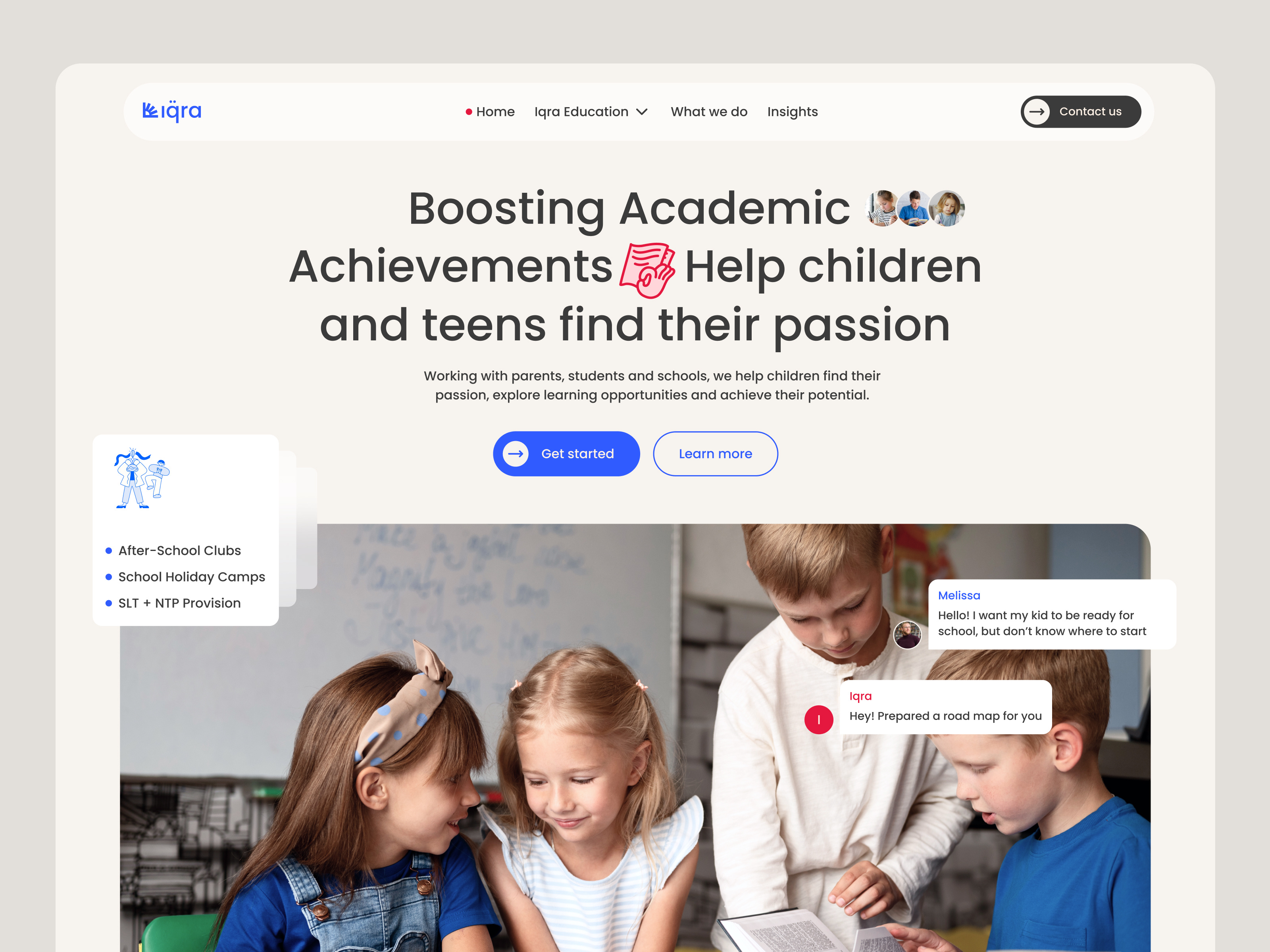 Example of Iqra Education – A Website Designed for Impactful Learning