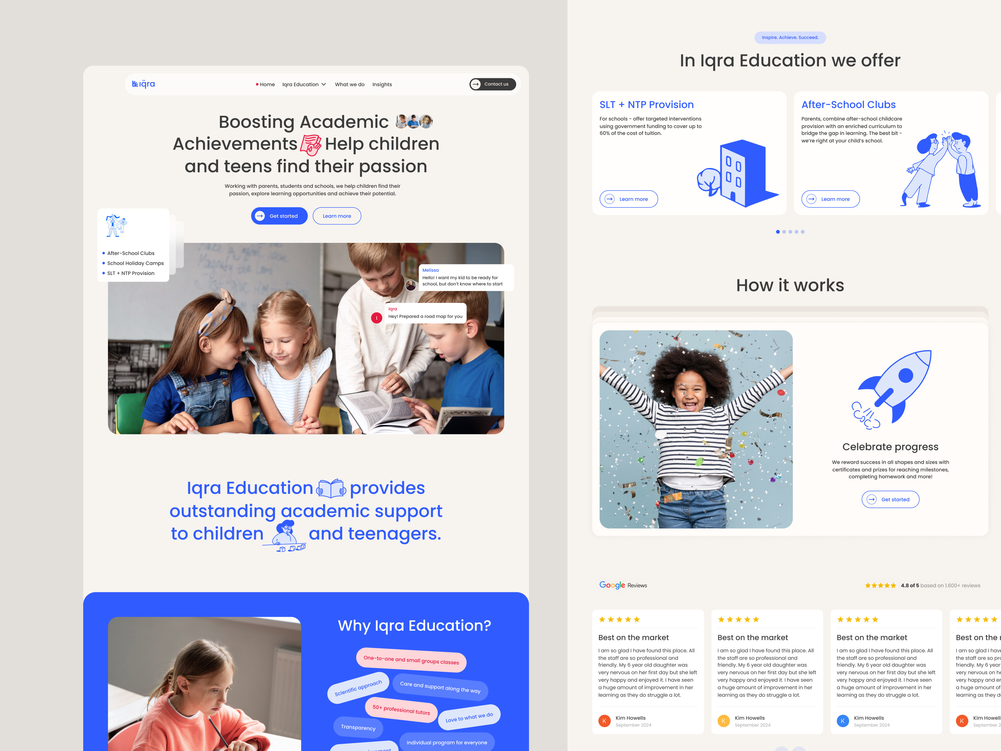 Example of Landing Website Design (UI Only)