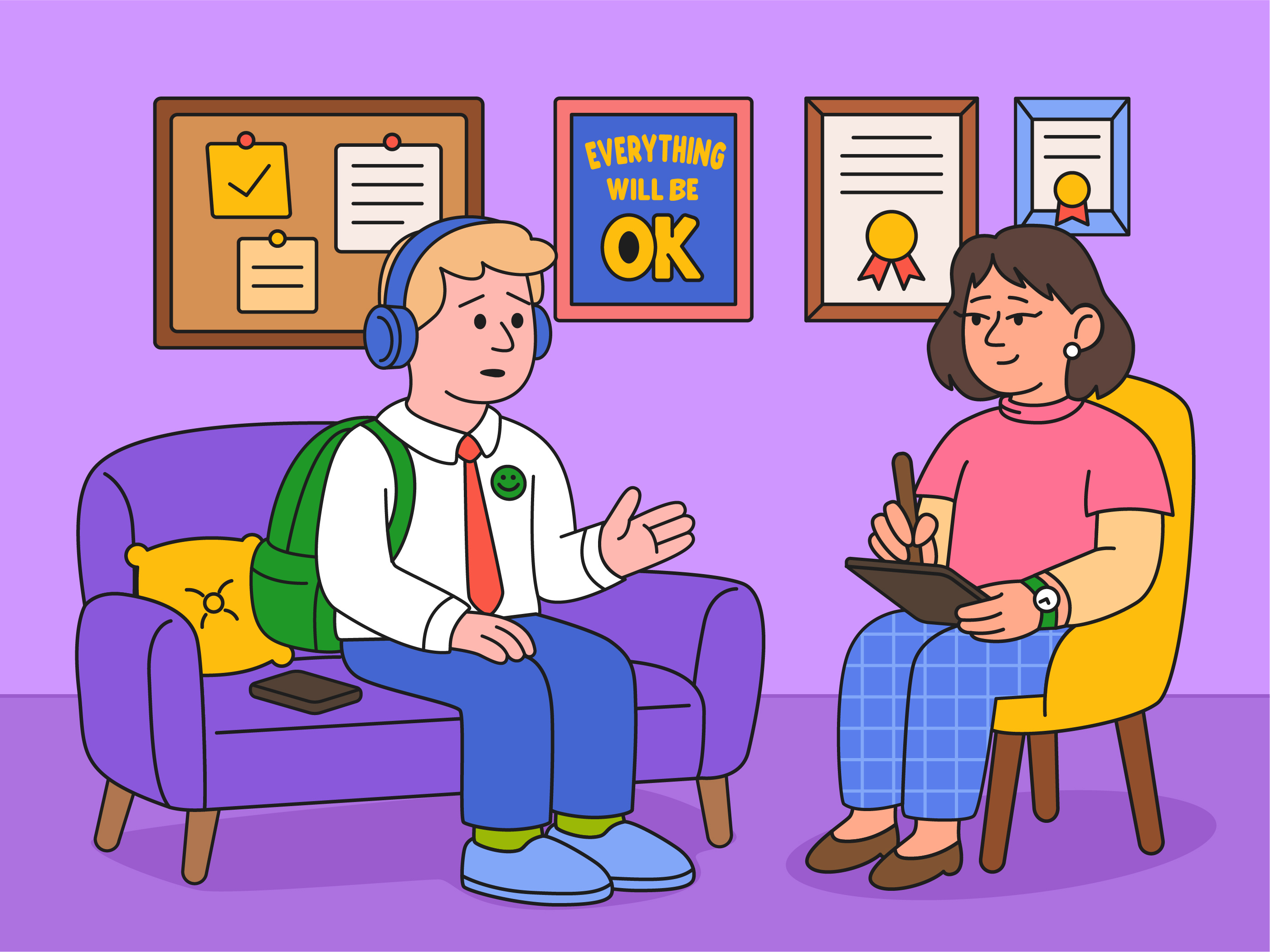 Example of Vector Flat Illustration