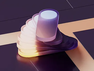 Luminous Glass Flow 3d 3d motion 3d render 3ddesign 3dmodeling 3drender animation blender blender3d cinema4d motion graphics visual experiment