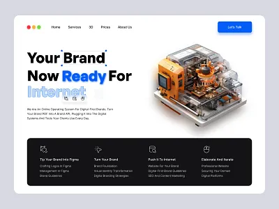 Level up your brand agency agency website branding design clean graphic design landing page ui uiux design ux web design website website deisgn website design