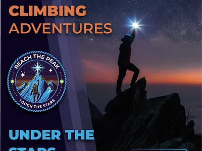 Reach the Peak – Digital Ads adventuremarketing gradienttypography outdoorbrand responsivedesign webads