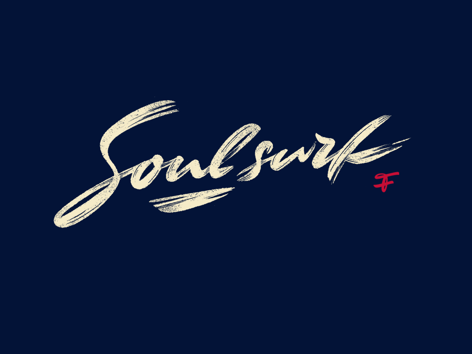 Soul surf art brushlettering calligraphy custom experiment flow handlettering lettering logo logomaker process script signature soul surf texture type typography unique vibes