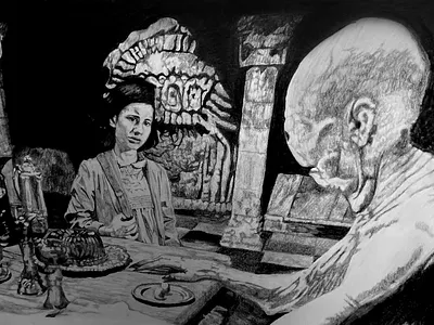 Pan’s Labyrinth – Graphite Fan Art darkfantasy deltoroinspired fanart graphiteillustration pencildrawing