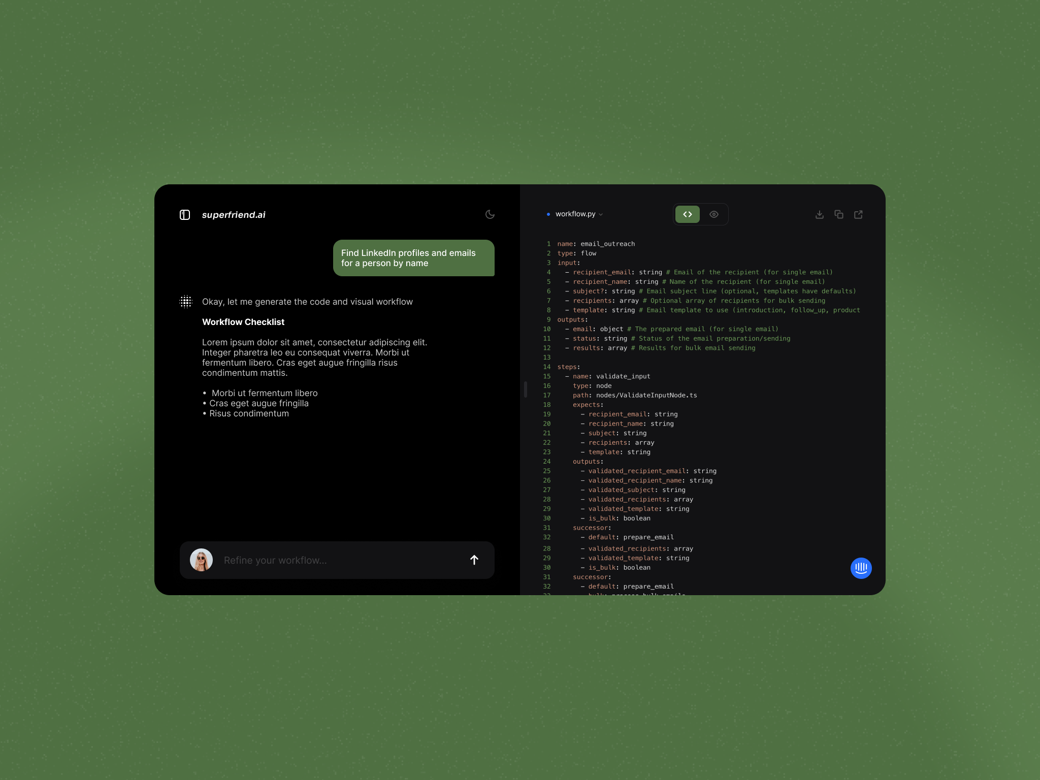 Super ☺ ai chat console desktop dev editor gpt llm nocode webapp